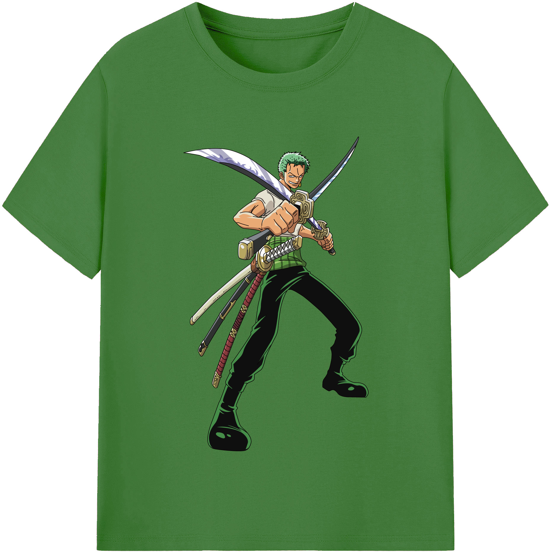 ワンピース ロロノア・ゾロ ONE PIECE Roronoa Zoro レディースカジュアルプリントTシャツ（綿100％）